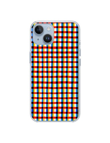 Cover iPhone 14 Crossed Eyes Lines Rosso - Ninola Design