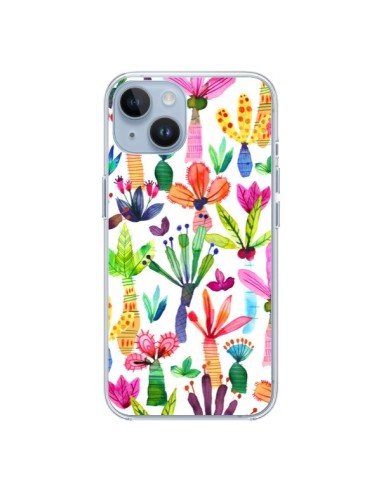 Cover iPhone 14 Overlapped Watercolor Dots Fiori - Ninola Design