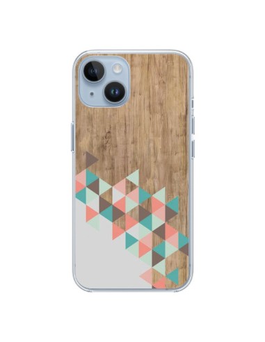 Cover iPhone 14 Wood Legno Azteco Triangoli Archiwoo - Pura Vida