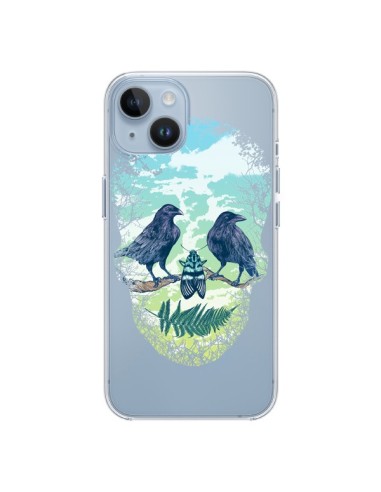 Cover iPhone 14 Teschio Natura Trasparente - Rachel Caldwell