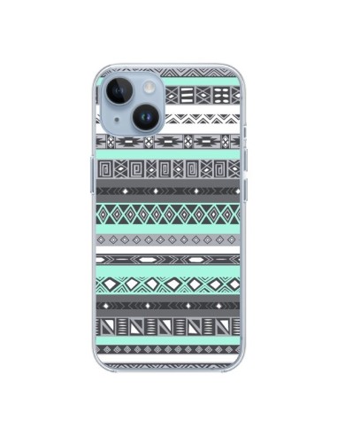 Cover iPhone 14 Azteco Aztec Blu Pastello - Rex Lambo