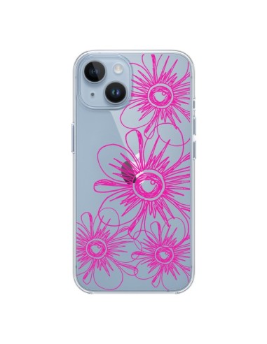 iPhone 14 case Flowers Spring Pink Clear - Sylvia Cook