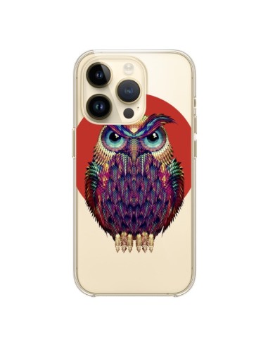 Cover iPhone 14 Pro Gufo Hibou Trasparente  - Ali Gulec