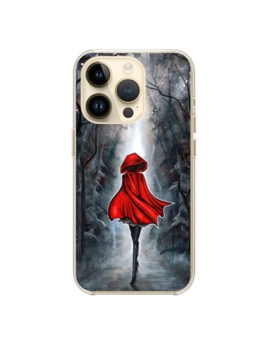 Cover iPhone 14 Pro Cappuccetto Rosso Legno - Annya Kai