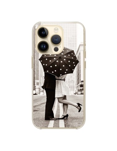 Cover iPhone 14 Pro Segreto dietro l'Ombrello Amore Coppia - Asano Yamazaki