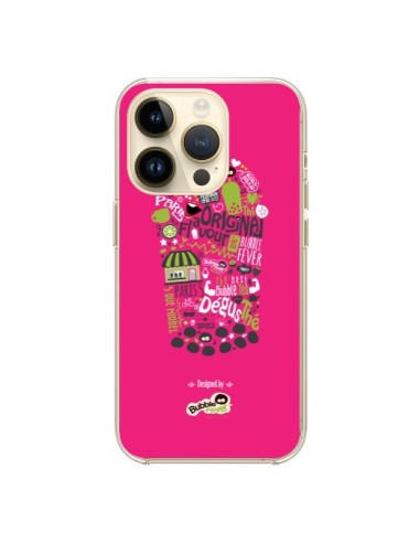 Cover iPhone 14 Pro Bubble Fever Originale Rosa - Bubble Fever