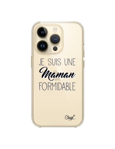 Cover iPhone 14 Pro Sono una Mamma Formidabile Trasparente - Chapo