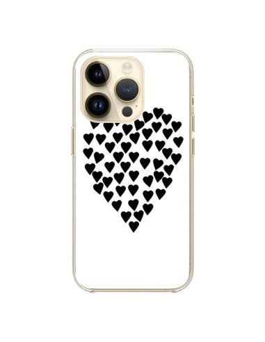 Cover iPhone 14 Pro Cuore nei cuori Nero - Project M