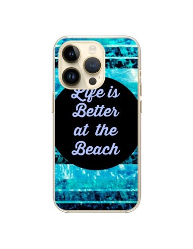 Cover iPhone 14 Pro Life is Better at The Beach - Ebi Emporium