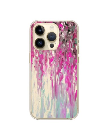 Cover iPhone 14 Pro Tempesta Rosa Trasparente - Ebi Emporium