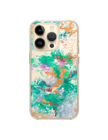 Cover iPhone 14 Pro Sirena Fiori Trasparente - Ebi Emporium