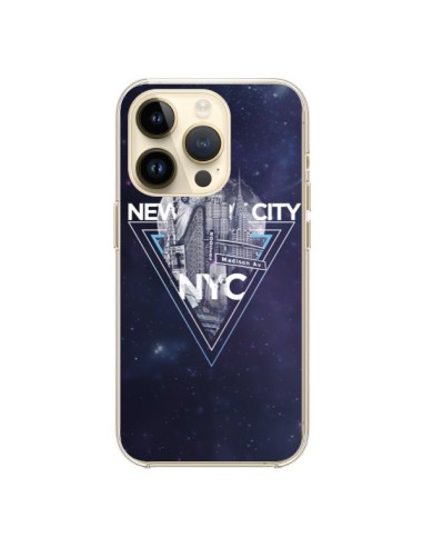 Cover iPhone 14 Pro New York City Triangolo Blu - Javier Martinez