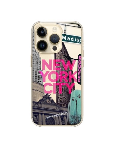 Cover iPhone 14 Pro New Yorck City NYC Trasparente - Javier Martinez