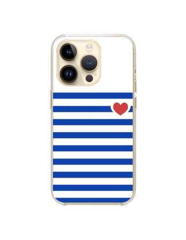 Cover iPhone 14 Pro Mariniere Cuore - Jonathan Perez