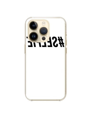 Cover iPhone 14 Pro Hashtag Selfie Nero Rovesciato - Jonathan Perez