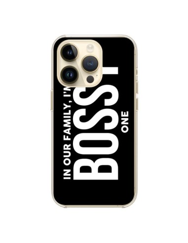 Cover iPhone 14 Pro In our family i'm the Bossy one - Jonathan Perez