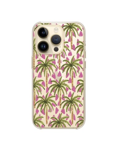 Cover iPhone 14 Pro Palme Trasparente - Dricia Do