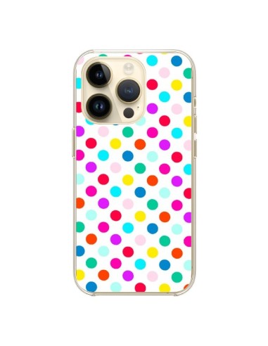 Cover iPhone 14 Pro Pois Multicolore - Laetitia