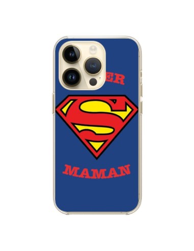 Cover iPhone 14 Pro Super Mamma Superman - Laetitia