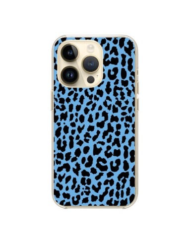 Cover iPhone 14 Pro Leopardo Blu Neon - Mary Nesrala