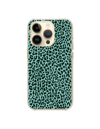 iPhone 14 Pro Case Leopard Turchese Neon - Mary Nesrala