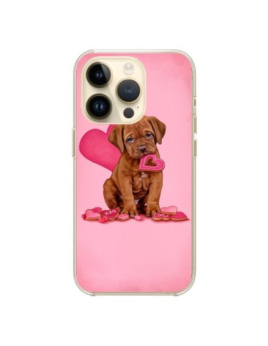 Cover iPhone 14 Pro Cane Torta Cuore Amore - Maryline Cazenave