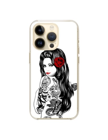 Cover iPhone 14 Pro Ragazza Tatuaggio Lolita - Rachel Caldwell