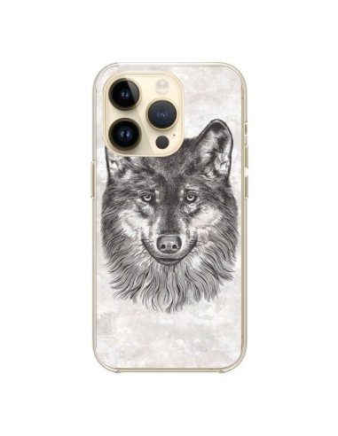 Cover iPhone 14 Pro Lupo Grigio - Rachel Caldwell