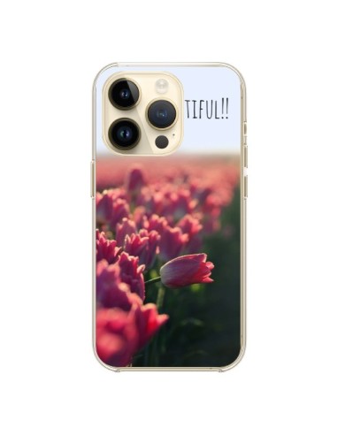 Cover iPhone 14 Pro Be you Tiful Tulipani - R Delean