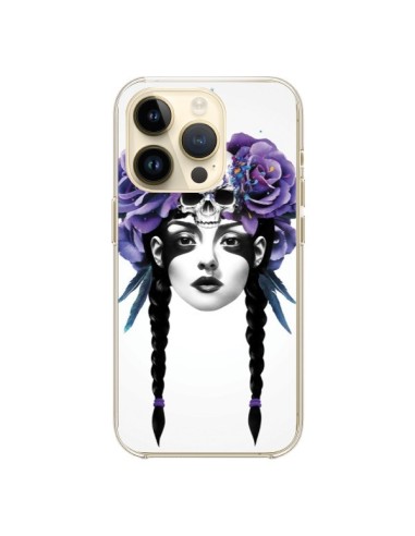 Cover iPhone 14 Pro Ragazza Fiori Warrior - Ruben Ireland