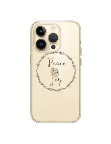 Cover iPhone 14 Pro Peace and Joy, Pace e Gioia Trasparente - Sylvia Cook