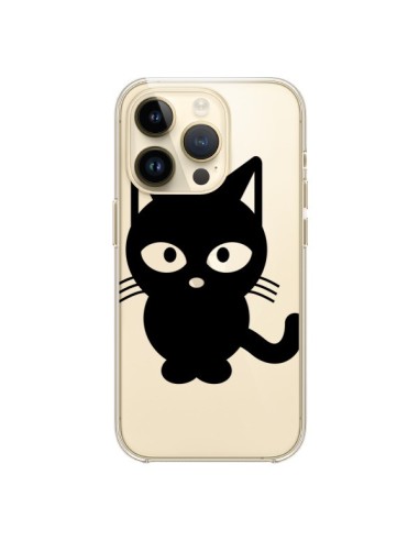 Cover iPhone 14 Pro Gatto Nero Trasparente - Yohan B.