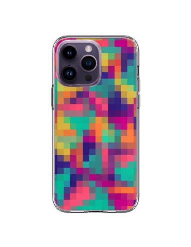 iPhone 14 Pro Max Case Exotic Mosaic Pixels Aztec - Eleaxart