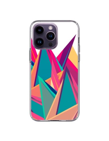 Coque iPhone 14 Pro Max Triangles Intensive Pic Azteque - Eleaxart