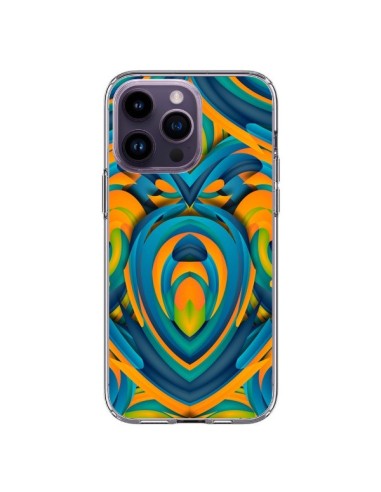 Coque iPhone 14 Pro Max Cross Heart Azteque Coeur - Eleaxart