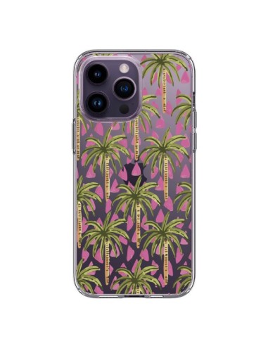 Cover iPhone 14 Pro Max Palme Trasparente - Dricia Do