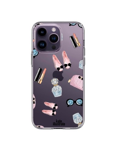 Cover iPhone 14 Pro Max Essential Beautiful Bellezza Essenziale Trasparente - kateillustrate