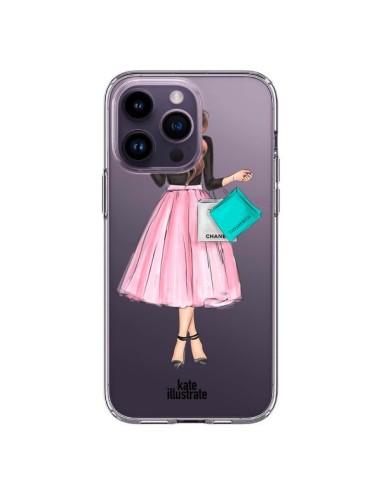 Coque iPhone 14 Pro Max Shopping Time Transparente - kateillustrate