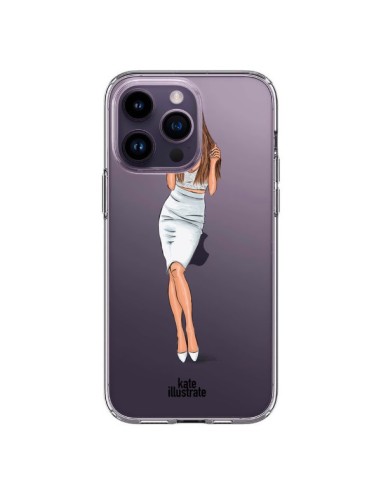 Cover iPhone 14 Pro Max Ice Queen Ariana Grande Cantante Trasparente - kateillustrate