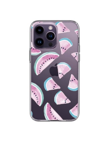 Cover iPhone 14 Pro Max Anguria Frutta Estate Trasparente - Lisa Argyropoulos