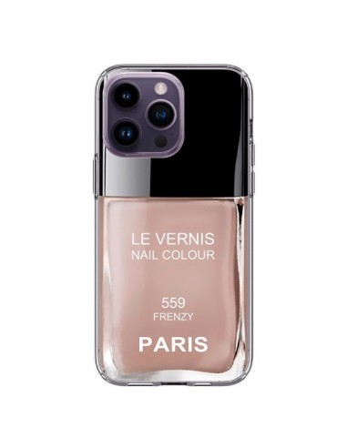 Cover iPhone 14 Pro Max Smalto Paris Frenzy Beige - Laetitia