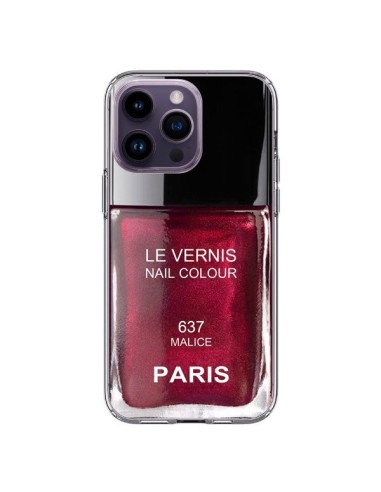 Cover iPhone 14 Pro Max Smalto Paris Malice Viola - Laetitia