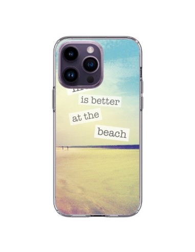 Cover iPhone 14 Pro Max Life is better at the beach Ete Summer Plage - Mary Nesrala