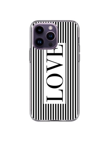 Cover iPhone 14 Pro Max Amore Bianco e Nero - Mary Nesrala