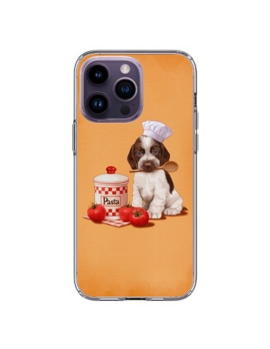 Cover iPhone 14 Pro Max Cane Pates Pasta Cuoco - Maryline Cazenave