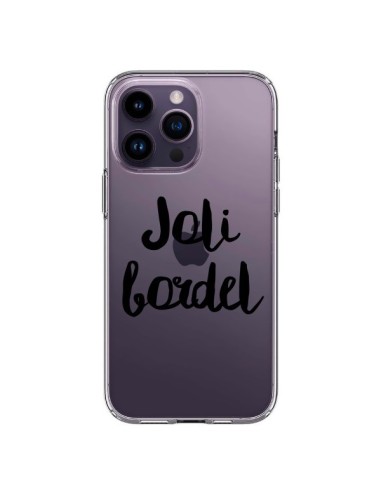 Cover iPhone 14 Pro Max Joli Bordel Trasparente - Maryline Cazenave