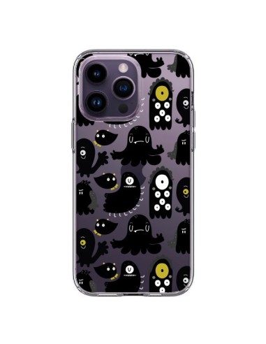 Cover iPhone 14 Pro Max Monsters Pattern Mostri Trasparente - Maria Jose Da Luz