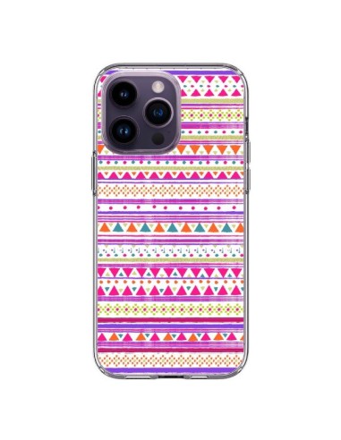 Cover iPhone 14 Pro Max Bandana Rosa Azteco - Monica Martinez