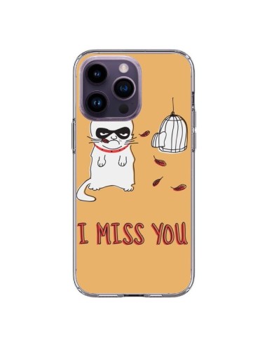 Cover iPhone 14 Pro Max Gatto I Miss You - Maximilian San