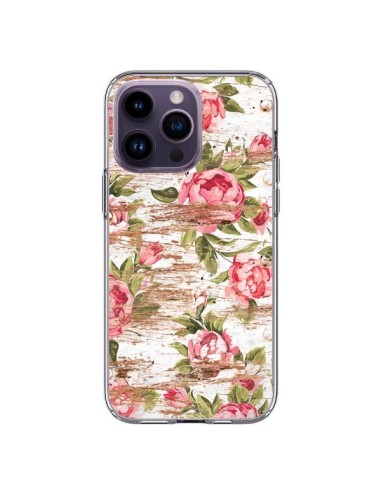 iPhone 14 Pro Max Case Eco Love Pattern Wood Flowers - Maximilian San